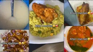 Lady shares improvement in her food after meeting boyfriend