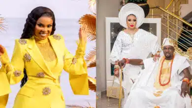 "I hope no be me set you husband up" - Iyabo Ojo mocks Lizzy Anjorin's husband over land stealing saga