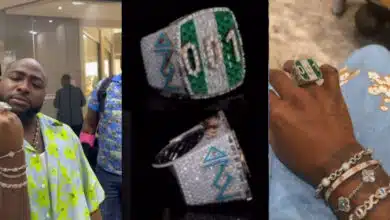 davido $20K diamond ring