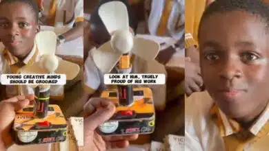 Nigerian SS1 student creates perfectly working rectangular fan after parents' heat complaints