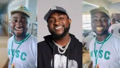 "See OBO" - Celebrity mix-up at NYSC orientation camp as corps members mistake a man for Davido