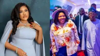 "Do you still have the strategy that Tinubu shared with you" – Toyin Abraham blocks lady for querying her