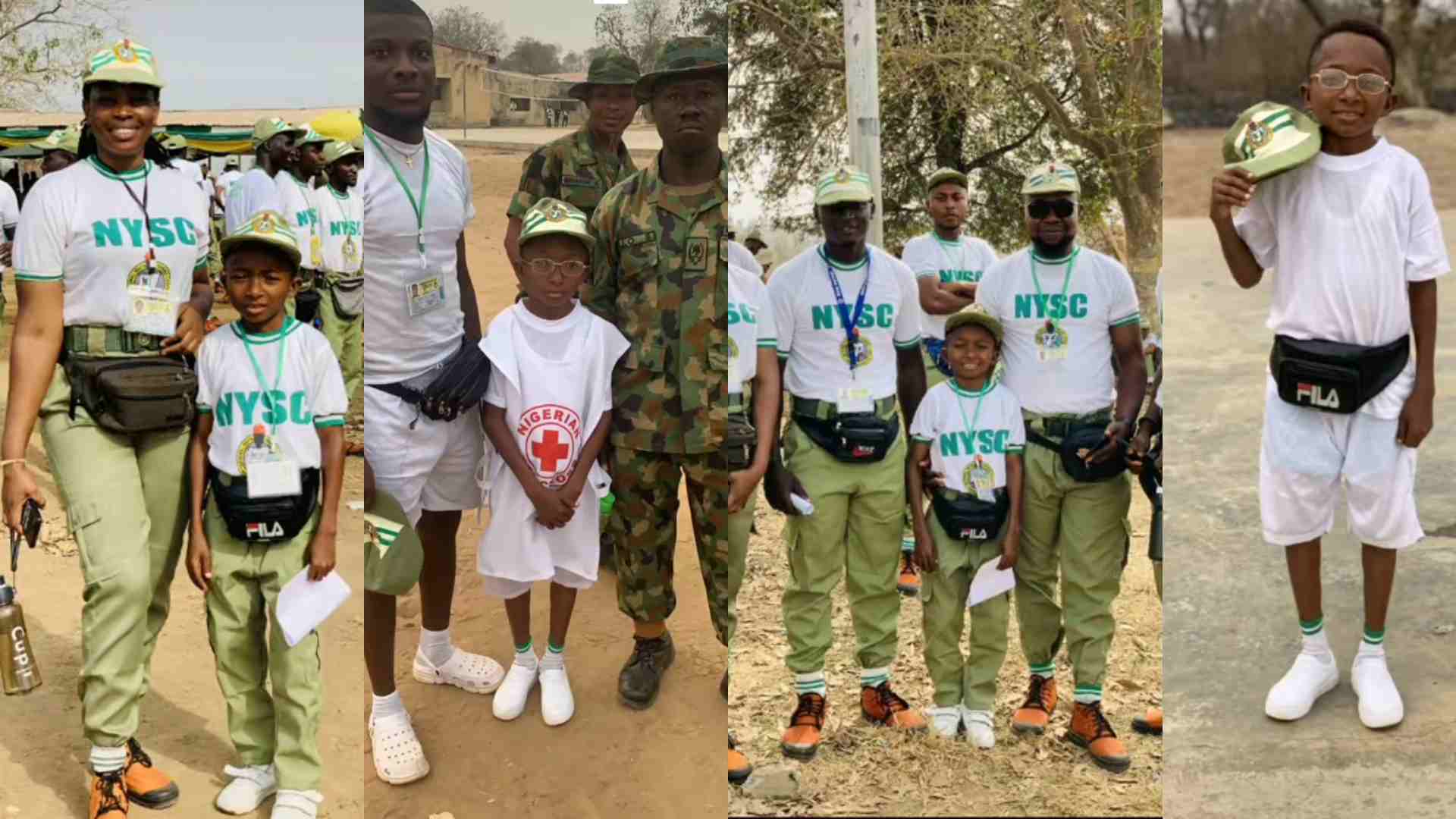 Corper with unique height celebrates as he commences NYSC