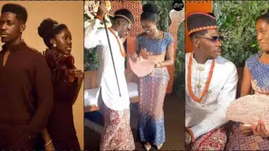 Moment Moses Bliss and wife show off dance move at wedding