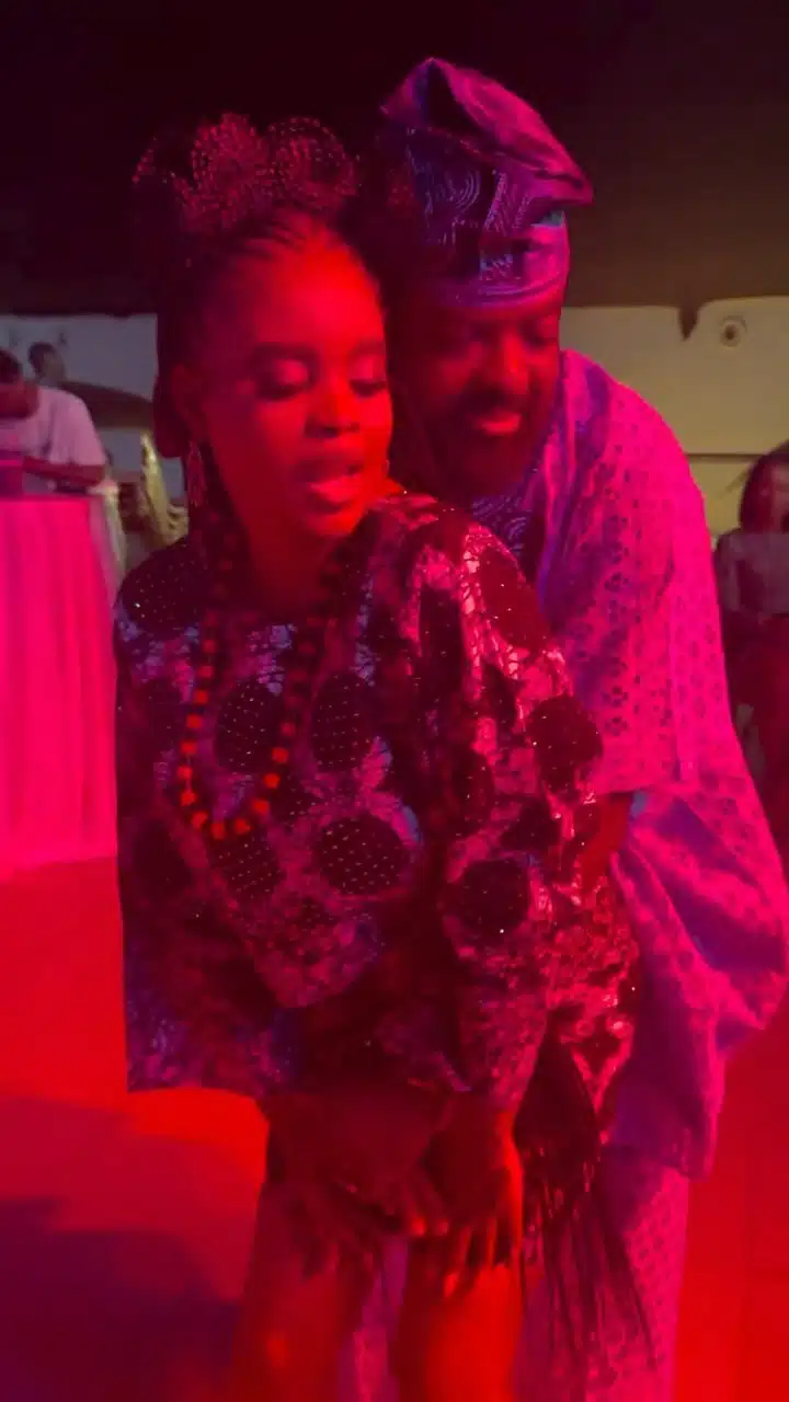 Kunle Afolayan blasted over dance moves with daughter, Eyitemi