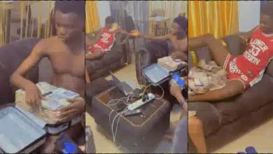 Nigerian big boy gifts sibling stash of money on his 19th birthday