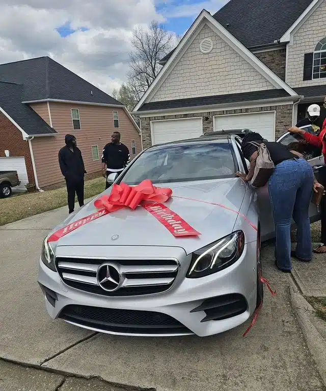 Ayo Makun teases sister for gifting husband new car