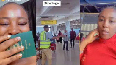 "It's time to go" - Lady packs her bags and relocates to UK, video shows her new home