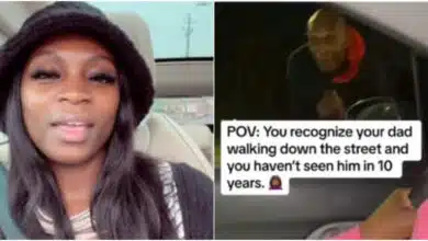 Lady who hadn't seen her dad in 10 years finds him walking on street