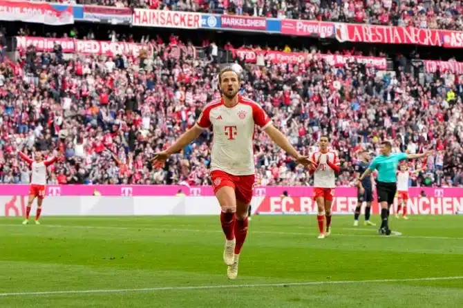 Bundesliga: Kane bags hat-trick in Bayern Munich's 8-1 thriller against Mainz