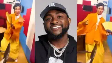 "From Lagos to Tokyo" - Japanese samurai goes viral dancing to Davido's 'feel' on social media