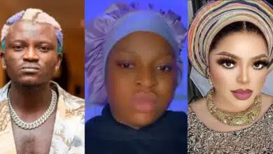 "Bro or sis Bobrisky, nothing must happens to my son" - Online war as Portable's wife fires back at Bobrisky's insults