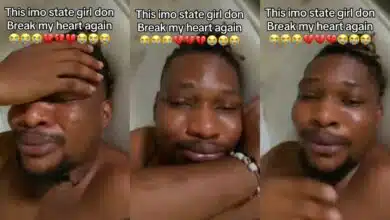 Grown man cries bitterly after getting dumped by girlfriend twice