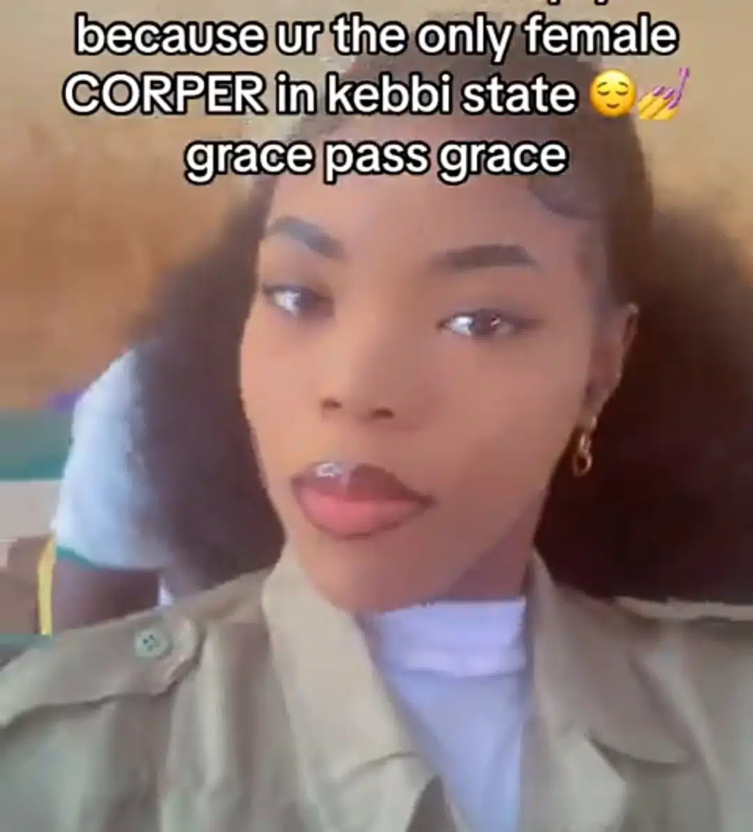 "Grace pass Grace" - Only female corps member in Kebbi state gets monthly NYSC allowance of ₦43k instead of ₦33k