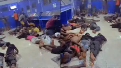 Outrage trails video of youths sleeping at sports betting centre