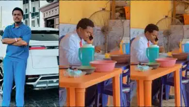 Blord causes a buzz after being spotted eating in a local restaurant