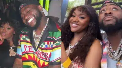 Davido turns heads as he shares loved-up moment with wife, Chioma Adeleke