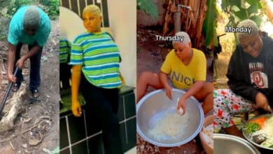 Lady shares how she was turned from slay queen to maid after visiting parents in the village