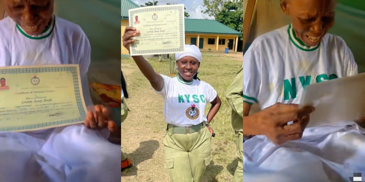 “Mama, they rejected me, but you didn’t leave” – Grandma cries for joy as granddaughter completes NYSC