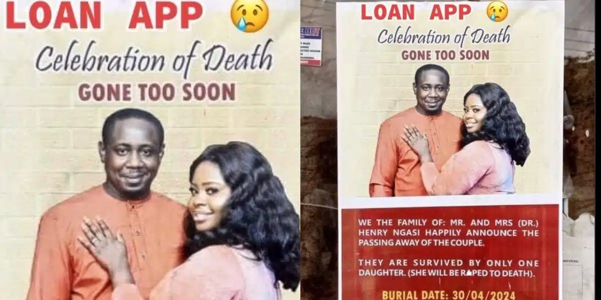 Loan app falsely reports couple's death over payment default