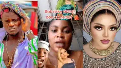 Bobrisky's sister hits back at Portable, addresses crossdresser as 'Aunty mi'