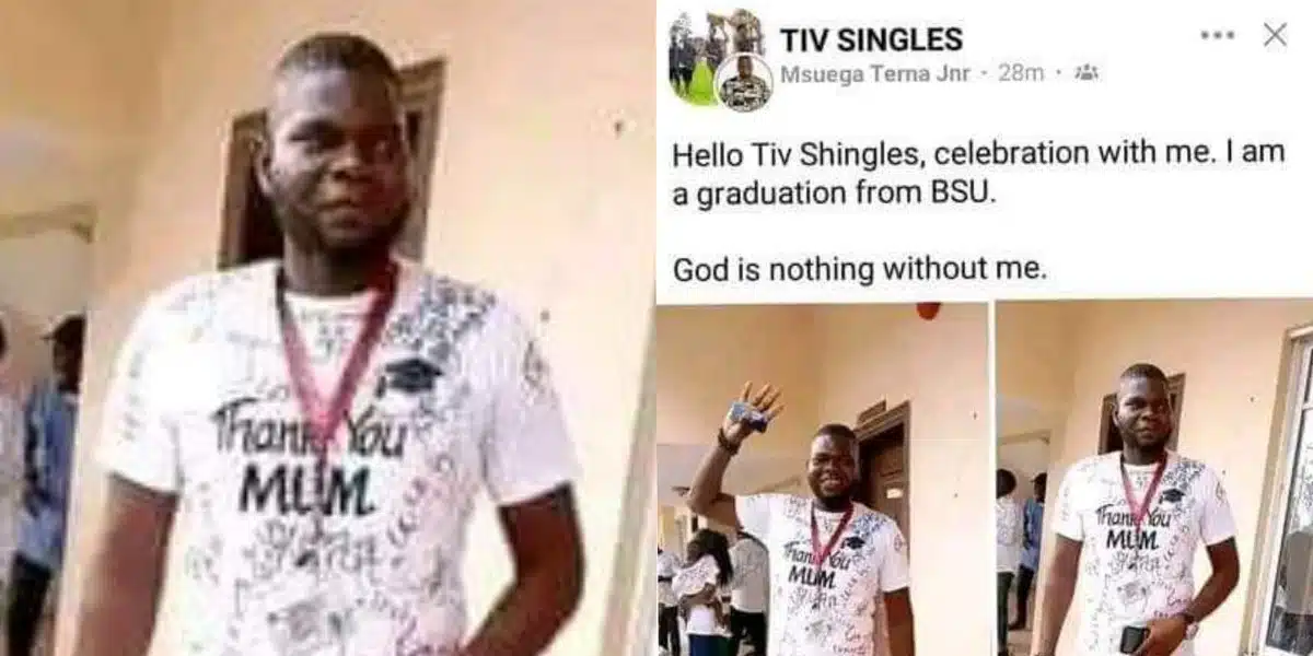 Nigerian man's hilarious graduation announcement goes viral on social media