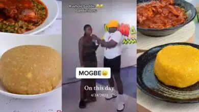 Beautiful Nigerian lady names Eba, fruit, swallow as classes of food