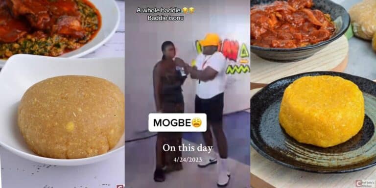 Nigerian lady names Eba, fruit, swallow as classes of food