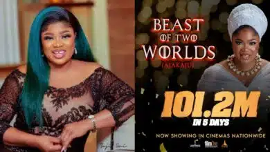 Eniola Ajao's 'Beast of Two Worlds' movie hits over N100M in 5 days