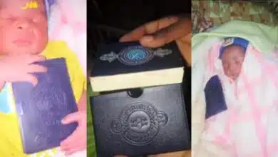 Video of baby reportedly born with a Quran causes buzz online