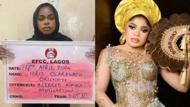 Bobrisky mugshot naira abuse