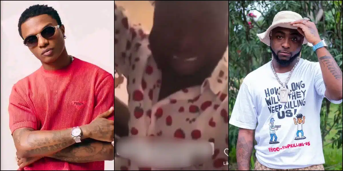 Wizkid Davido shades begging video