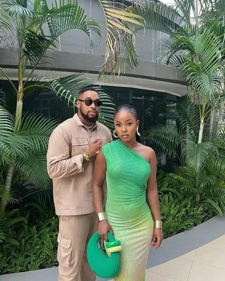 Sheggz and his girlfriend, Bella Okagbue