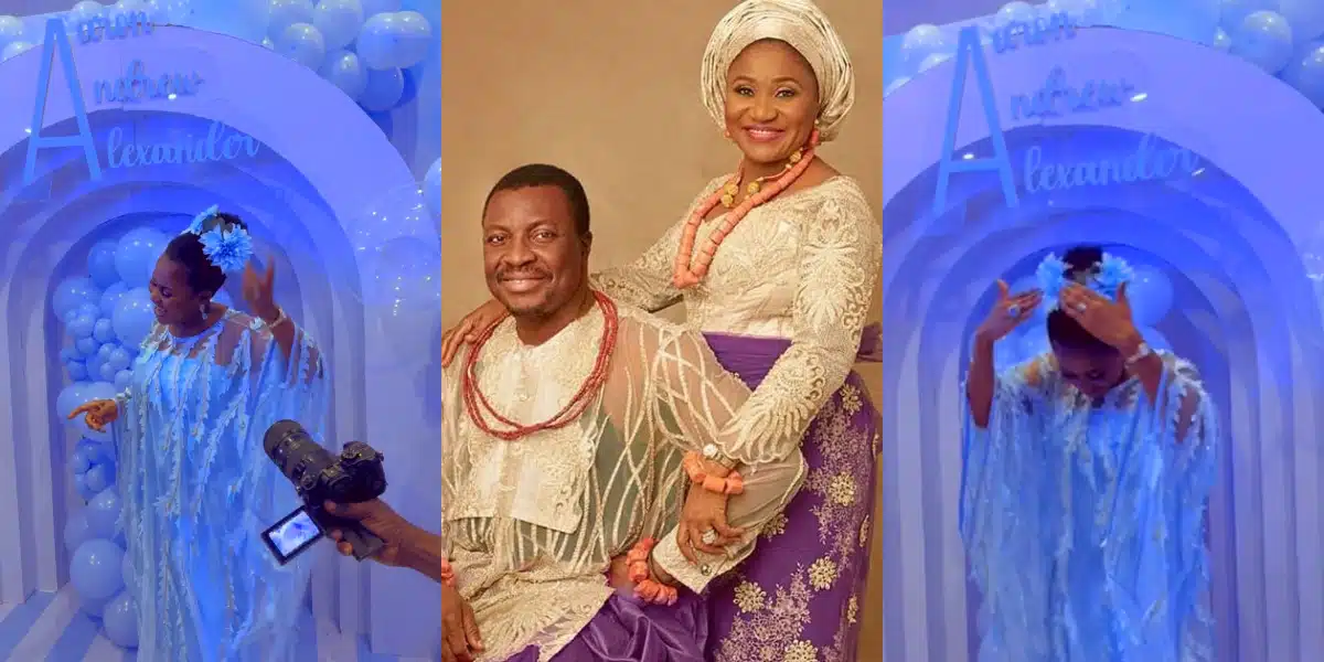 Ali Baba and wife dedicate their triplets in church, debunks "April Fool" stunt