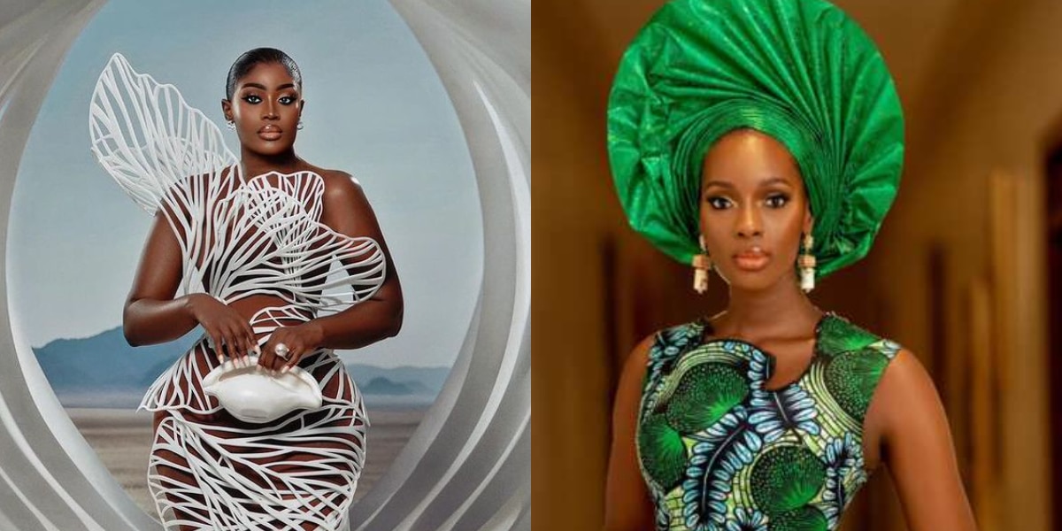 Blogger slams upcoming designing for claiming to have designed Nana Akua’s AMVCA outfit, shows proof