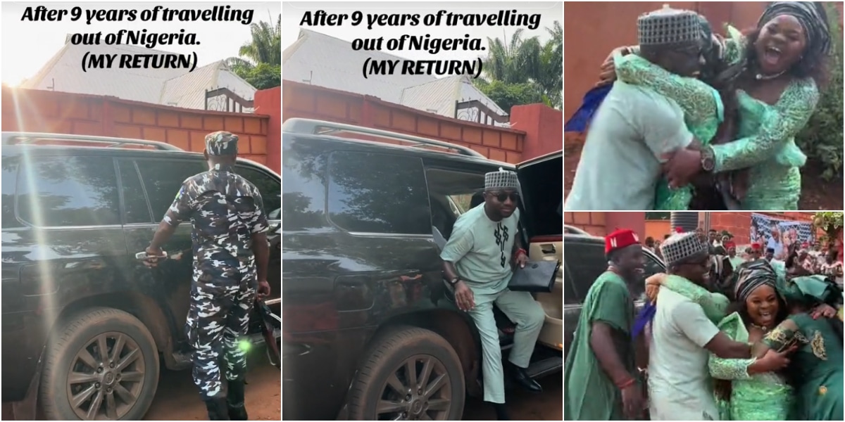 Nigerian man who went abroad with nothing returns rich after 9 years