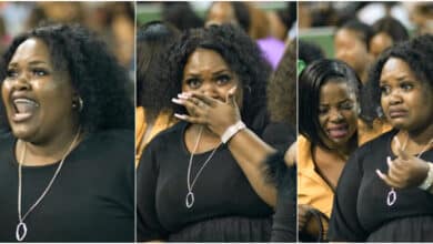 Emotional moment mother shouts in joy, bursts into tears as her child graduates from University