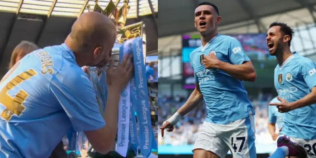 Manchester City become first team to win fourth consecutive Premier League title