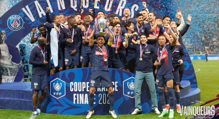 PSG complete domestic double with 2-1 win over Lyon in Coupe de France final