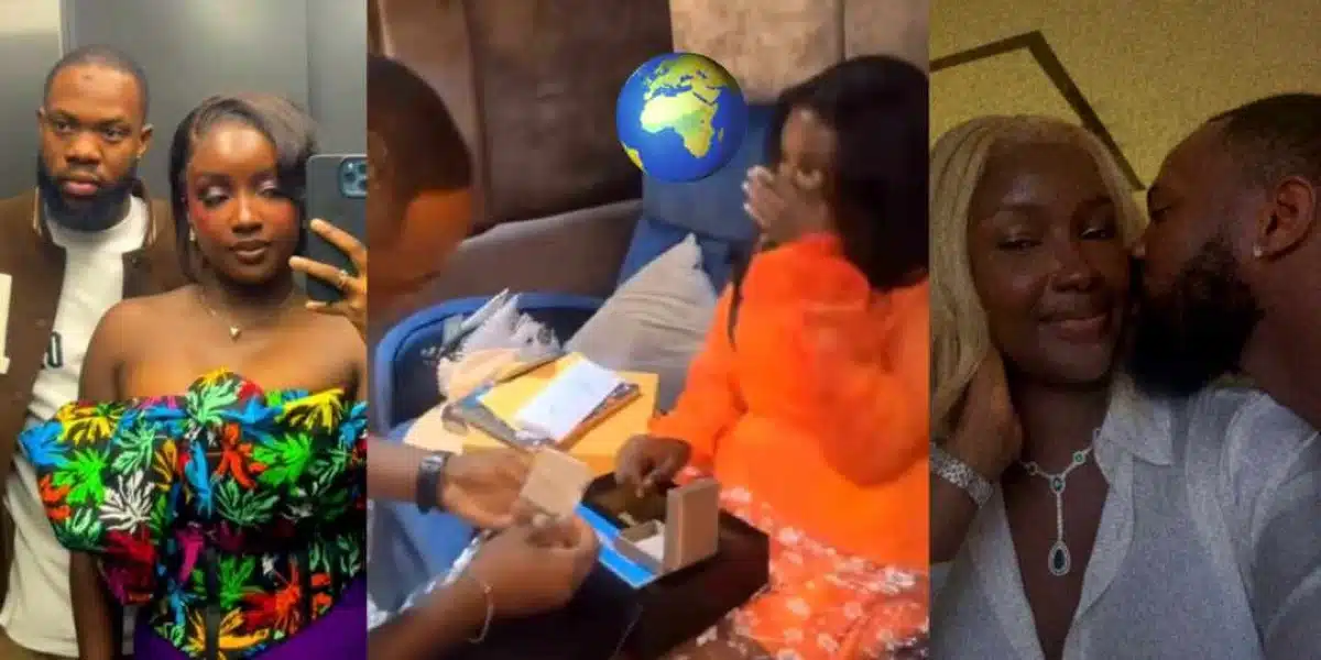 Saskay in tears as her boyfriend gifts her diamond jewelry on her birthday