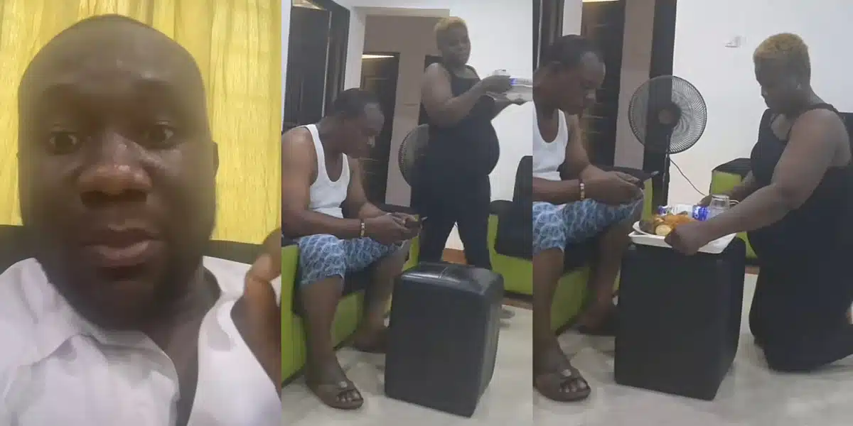 Man lists his specifications as pregnant sister-in-law kneels to serve husband