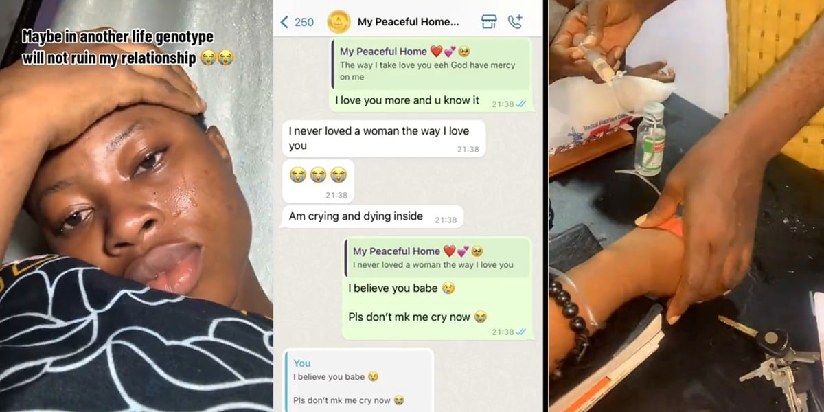 Nigerian lady cries out in pain as genotype test results end relationship