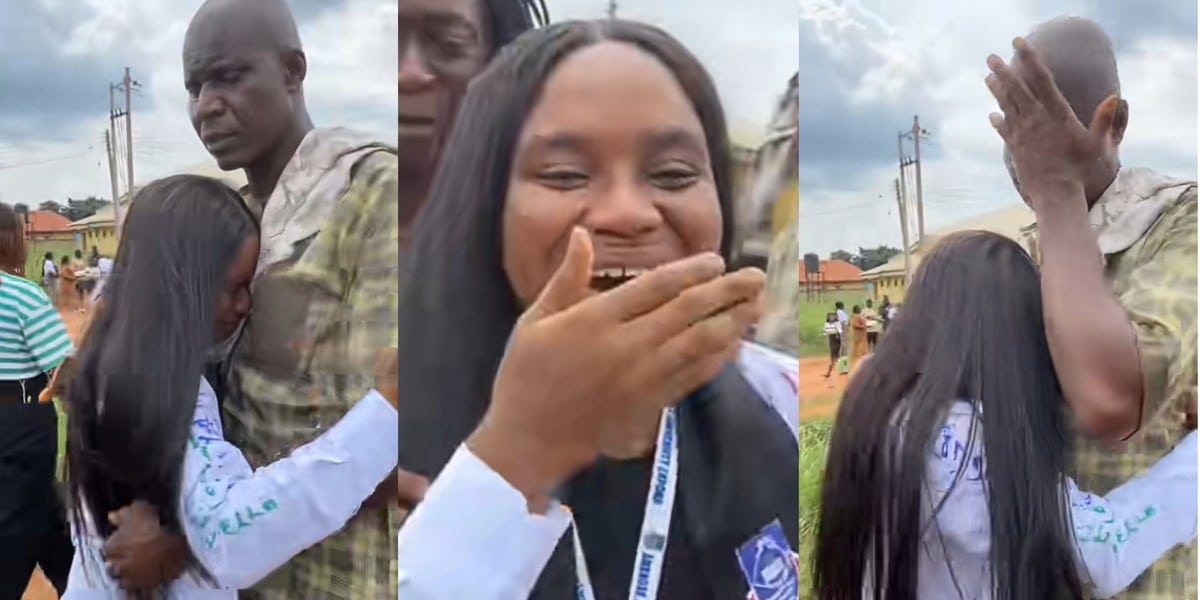 Nigerian cries uncontrollably as daughter graduates from Ambrose Alli University, Ekpoma