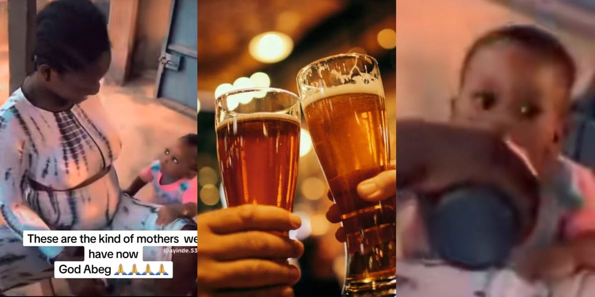 Nigerian mother offers daughter beer, predicts she'll 'suck well' when she grows up