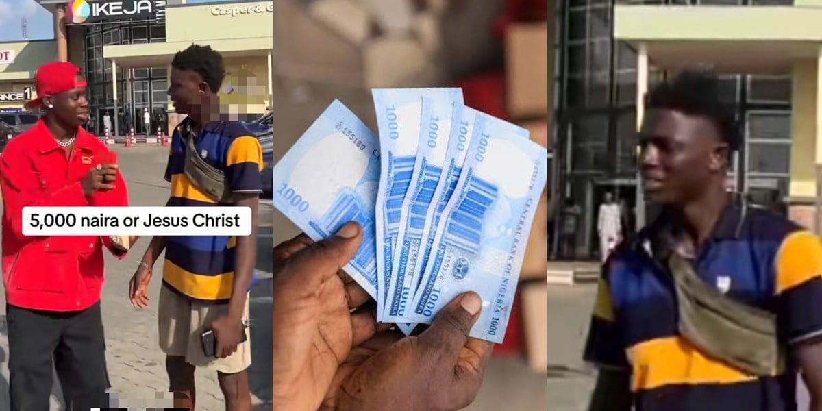 Outrage as Nigerian man chooses ₦5,000 over Jesus Christ