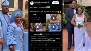 Nigerian man weds lady who asked for his hand in marriage so he can help their kids with maths homework