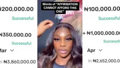 Nigerian lady gets millions, shares testimonies of 3-month relationship success with credit alert screenshots