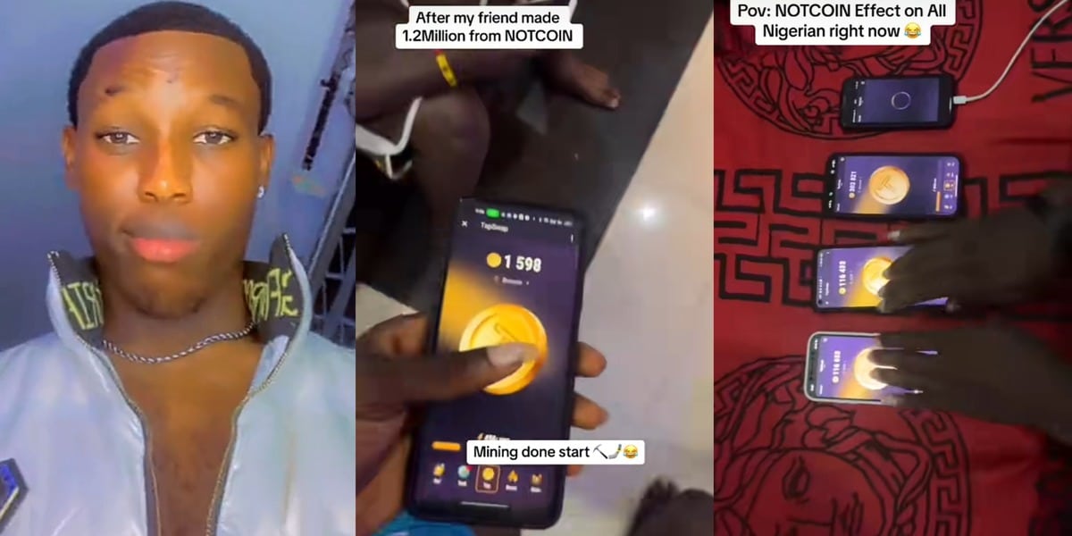 Nigerian man's friend reportedly earns ₦1.2 million from Notcoin tapping