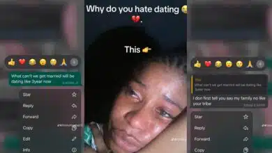 3-year relationship ends in tears as boyfriend tells lady why he cannot marry her, shares screenshot