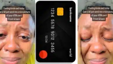 Nigerian woman expresses sadness, begs social media for photos of ATM card, front and back